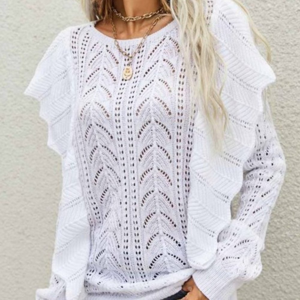 ✨ RUFFLE DETAIL SWEATER ✨